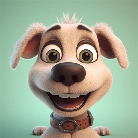 Premium Ai Image Cute Funny Cartoon Dog With Funny Expression Cartoon