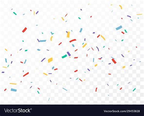 Colorful Confetti Celebration Banner Design Vector Image