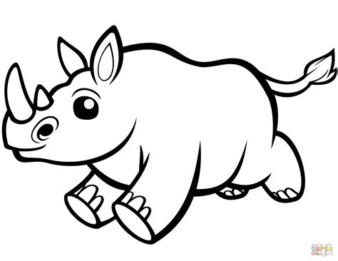 Free Printable Rhino Coloring Pages Free Printable Templates