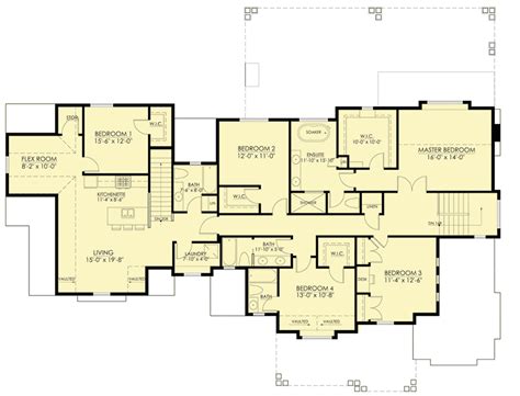 Bed Luxury Modern Farmhouse Plan With Private Apartment Af