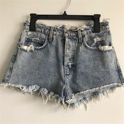 Carmar Shorts Lf Carmar Distressed Vintage High Waisted Denim