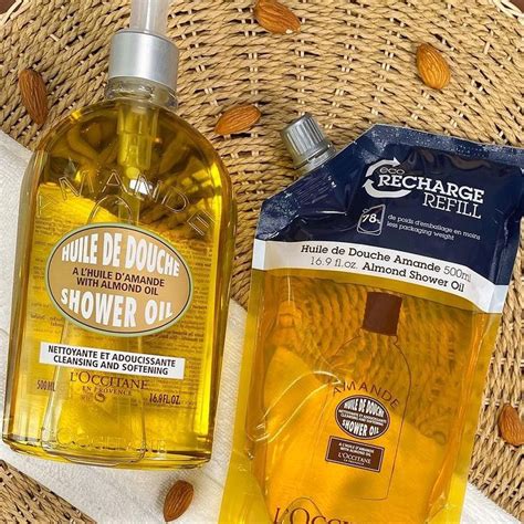 L Occitane Loccitane Almond Shower Oil Bottle Eco Refill Ml From