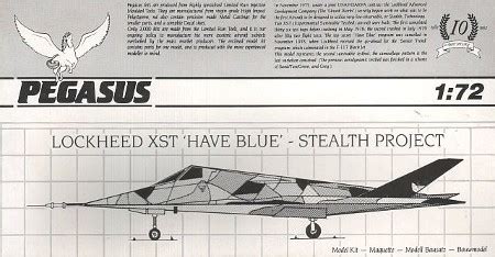 Lockheed XST "Have Blue" Stealth Project by Pegasus