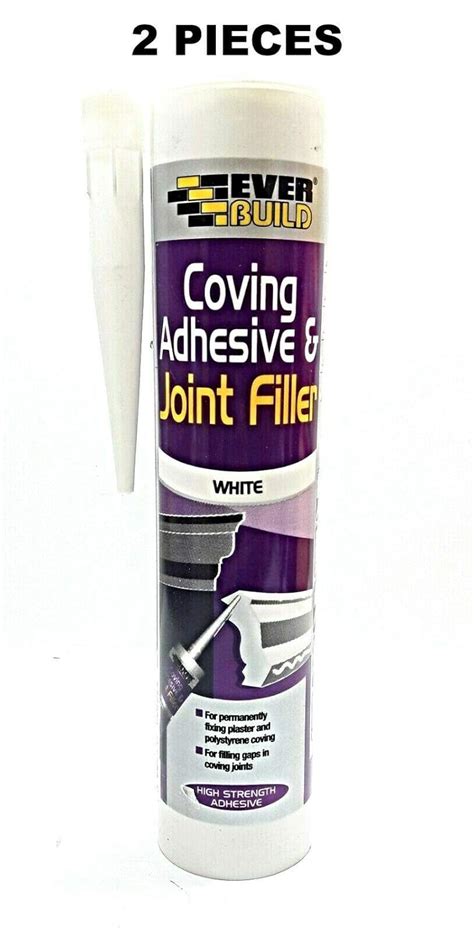 Pcs Everbuild Coving Adhesive And Joint Filler White Strength