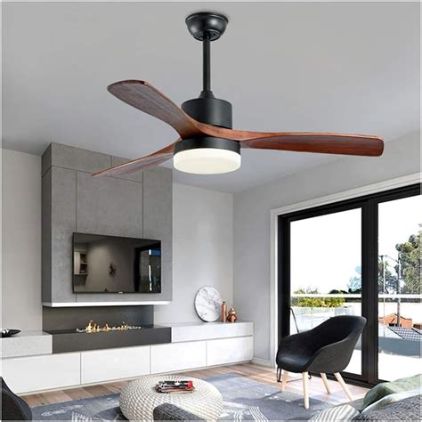 Modern LED Ceiling Fan Light With Remote Control 42 24W Minimalist