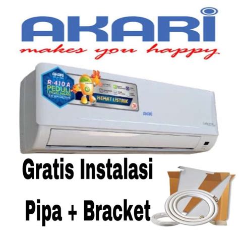 Promo Ac Akari Pk Low Watt Free Pemasangan Dan Pipa Mtr Diskon