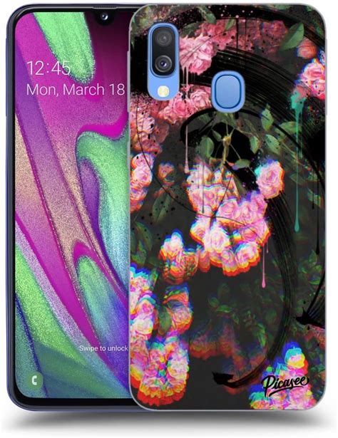 Silikonowe Czarne Etui Na Samsung Galaxy A40 A405F Rosebush Black