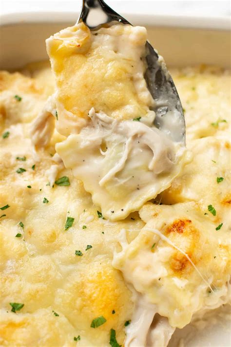 Chicken Alfredo Ravioli Bake Salt Lavender