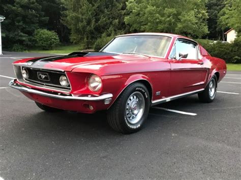 1968 Ford Mustang Fastback 428 Cobra Jet R Code Candy Apple Red For Sale