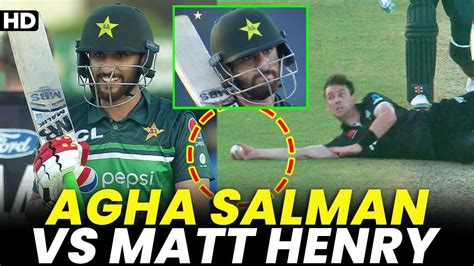 Agha Salman Vs Matt Henry Pakistan Vs New Zealand Th Odi