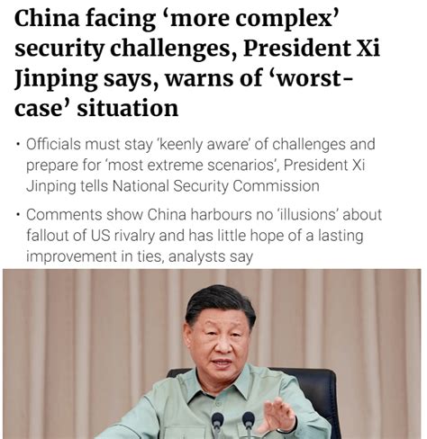 China Facing More Complex Security Challenges President Xi Jinping