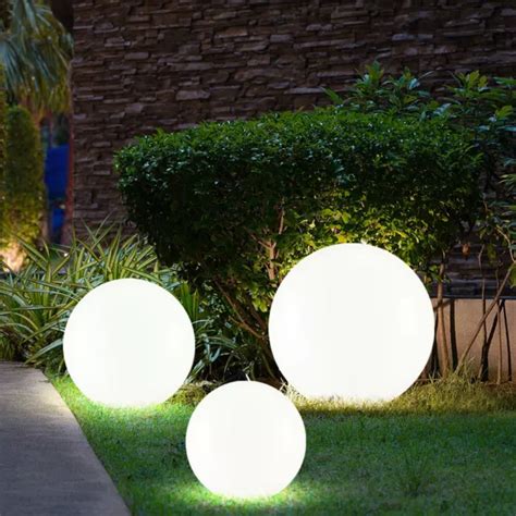 GIARDINO LAMPADA SOLARE Per Esterni LED Luce Sferica Decorativa Bianco