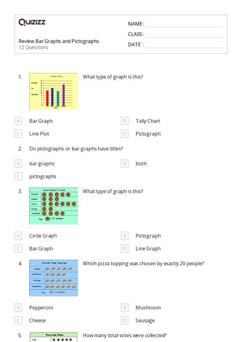 Pictographs Worksheets For Nd Class On Quizizz Free Printable