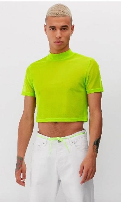 Crop top pour homme un vêtement qui se démocratise sur ASOS