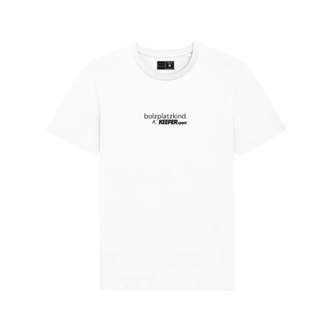 Bolzplatzkind X Keepersport Story T Shirt Weiss Weiss