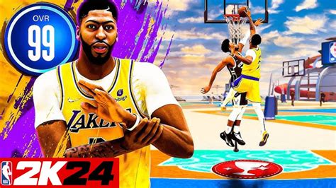 NBA 2K24 ANTHONY DAVIS BUILD UNSTOPPABLE 2 WAY POST SCORING CRAZY