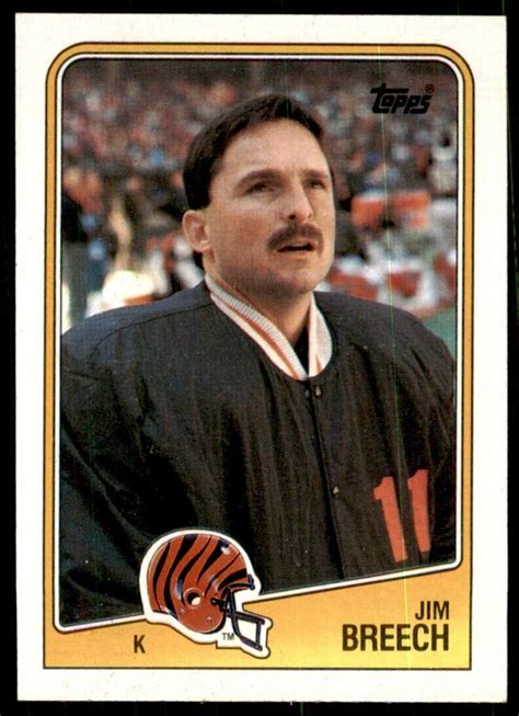 Topps Jim Breech Cincinnati Bengals Ebay