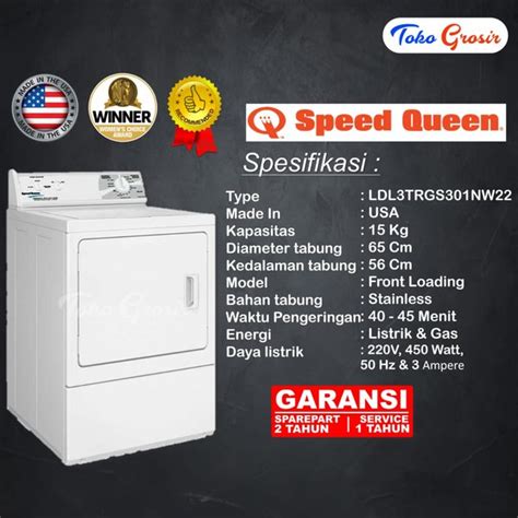 Jual Dryer Mesin Pengering Mesin Pengering Laundry Speedqueen Gas