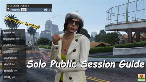 Solo Public Session Guide Gta Online How To Get Into A Solo Public