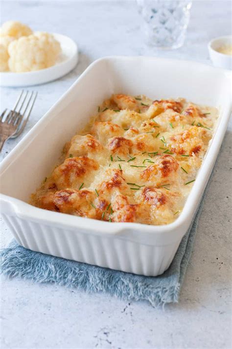 Blumenkohlauflauf vegetarisch knusprig mit Käse überbacken