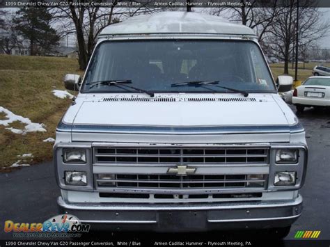 1990 Chevrolet Chevy Van G20 Passenger Conversion White Blue Photo 4