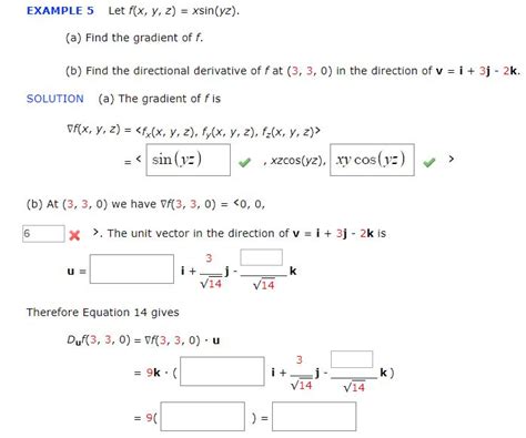 Solved Example 5 Let Fx Y Z Xsinyz A Find The