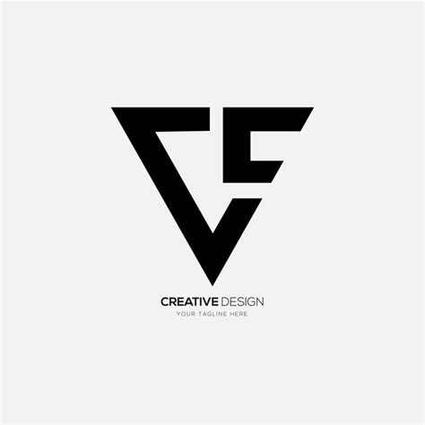 Lettre Triangle Ccv Logo Monogramme Moderne De Forme Unique Vecteur