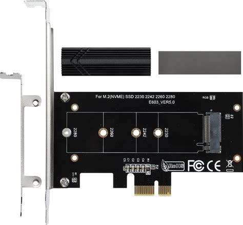 Nfhk Low Profile Pci E X Lane To M Ngff M Key Ssd Nvme Ahci Pci