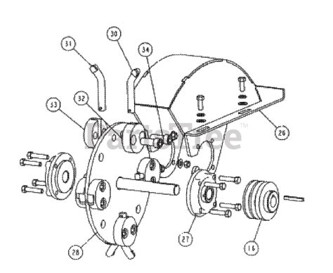 Husqvarna SG 13 - Husqvarna Stump Grinder (2000-12) Cutting Wheel Assembly Parts Lookup with ...