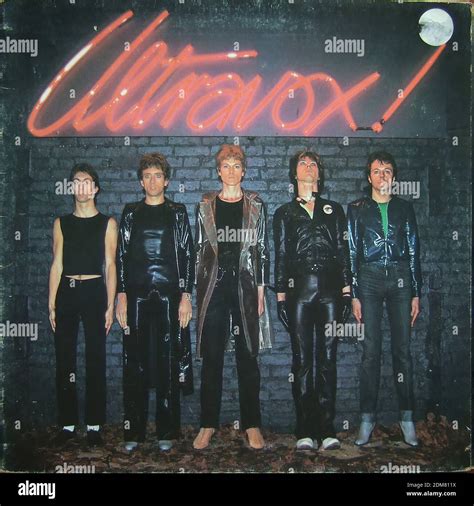 Ultravox Debut Album 1977 Vintage Vinyl Album Cover Stock Photo