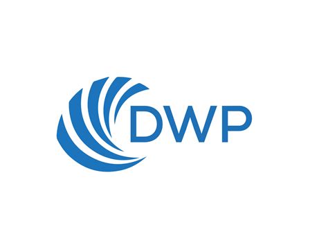 DWP letter logo design on white background. DWP creative circle letter ...