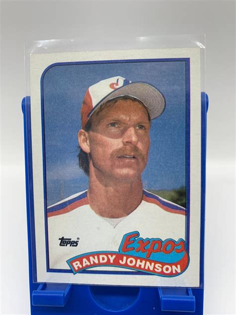 1989 Topps Randy Johnson 647 Montreal Expos Rookie Card Etsy