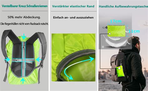 Frelaxy Regenschutz F R Rucks Cke Schulranzen L Wasserdichter