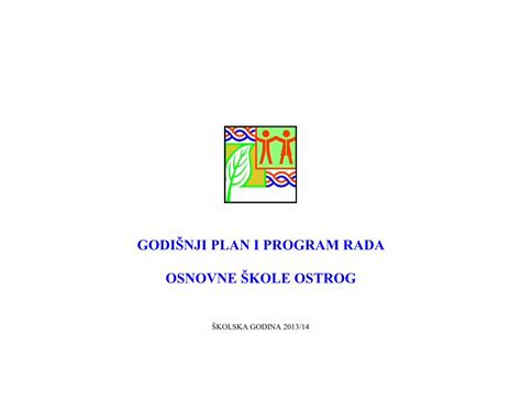 Pdf Godi Nji Plan I Program Rada Osnovne Kole Ostrog Files A D R A