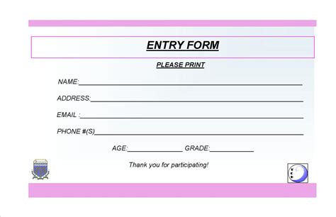 Door Prize Drawing Template At Getdrawings Free Download