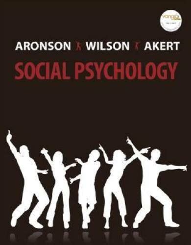 Social Psychology Th Edition Hardcover By Aronson Elliot Good