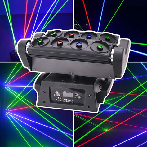 Dj Wedding Equipment Eyes R G B Moving Head Beam Spider Laser Light