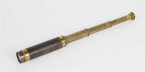 3 Draw Spyglass Antique Brass And Leather 3 Draw Spyglass Rafael Osona Auctions Nantucket Ma