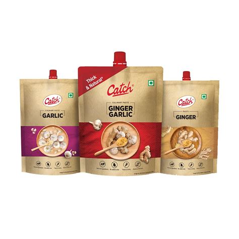 Catch Ginger Garlic Paste 200 GMS GARLIC Paste 100 GMS GINGER Paste