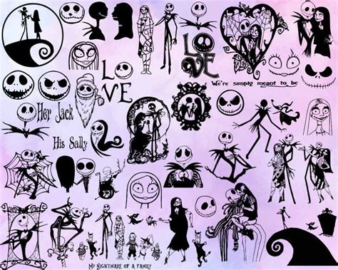 Nightmare Before Christmas Svg Bundle Halloween Svg Jack Skellington