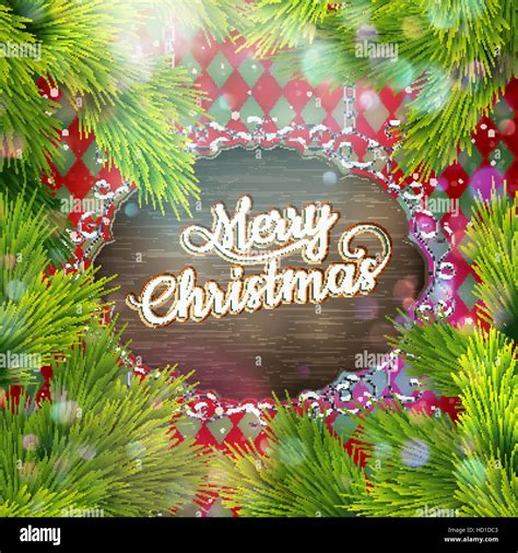 Christmas Vintage Signboard Eps 10 Stock Vector Image And Art Alamy