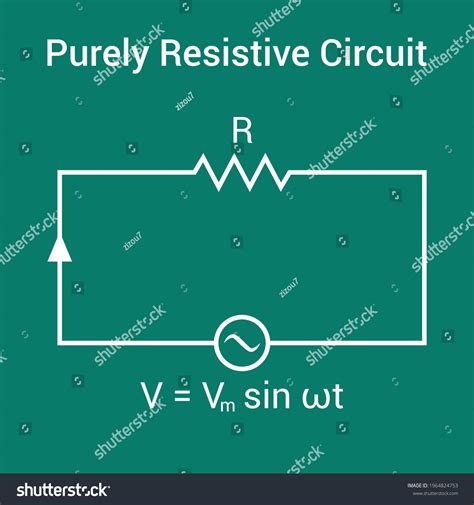 Purely Resistive Circuit Electronic Stock Vector Royalty Free 1964824753 Shutterstock