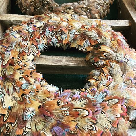 Plucking Fabulous Feather Wreath Cock Pheasant Mixture Decorative