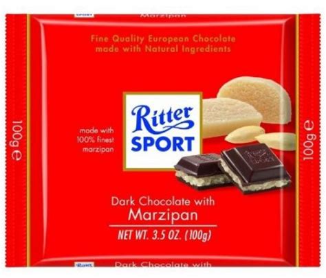 Ritter Sport Dark Chocolate Bars Oz Bars With Marzipan Ea