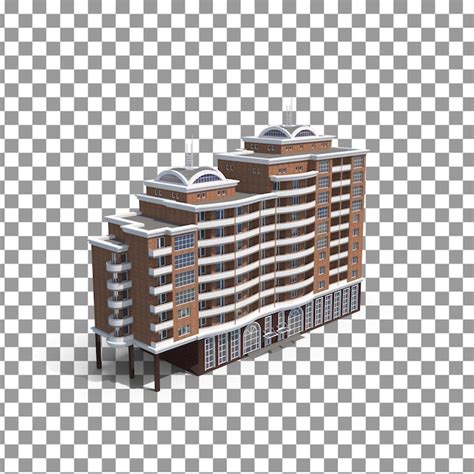 Icono De Edificio Psd Sobre Fondo Aislado Y Transparente Archivo Psd