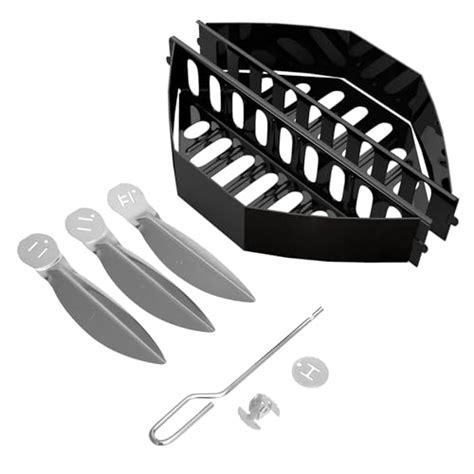 Charcoal Basket Briquet Holdersash Catcher And One Touch Cleaning System Accessories For 22 12