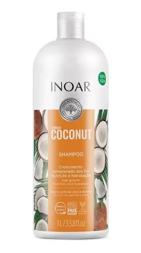 Inoar Shampoo Vegano Aceite De Coco Leche Y Biotina L Mercadolibre