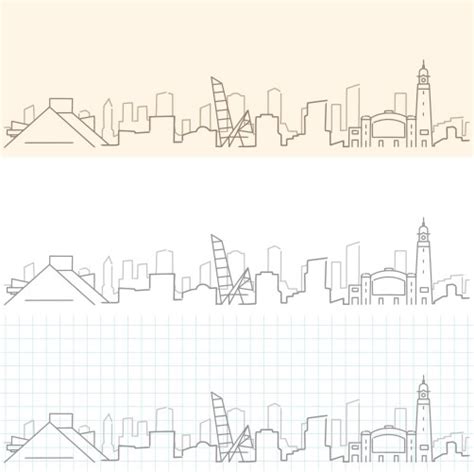 Cleveland Skyline Silhouette Vector Images (over 120)