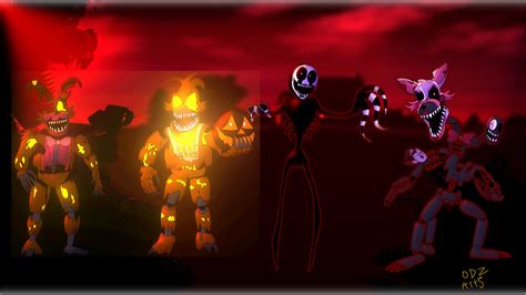 Fnaf 4 Halloween edition in my style part 1 by odzarts on DeviantArt