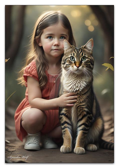 Girl And Cat 01 By Szandorwolf On Deviantart